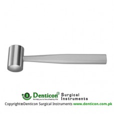 Cottle Bone Mallet Plain - Convex Stainless Steel, 19 cm - 7 1/2" Head Diameter - Weight 30.0 mm Ø - 300 Grams